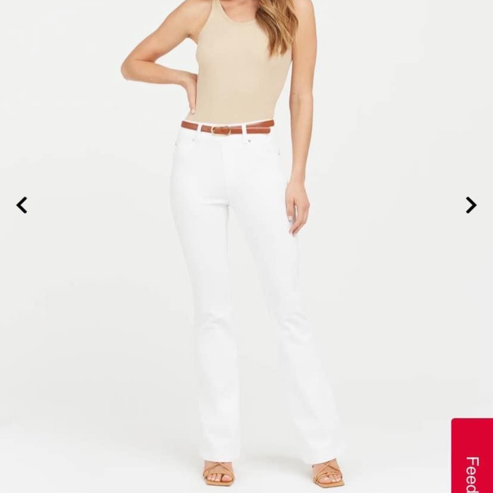 Spanx White Flare Pants